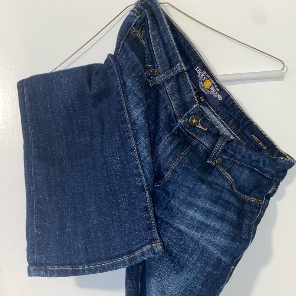 LUCKY BRAND Sweet Boot Blue Jeans